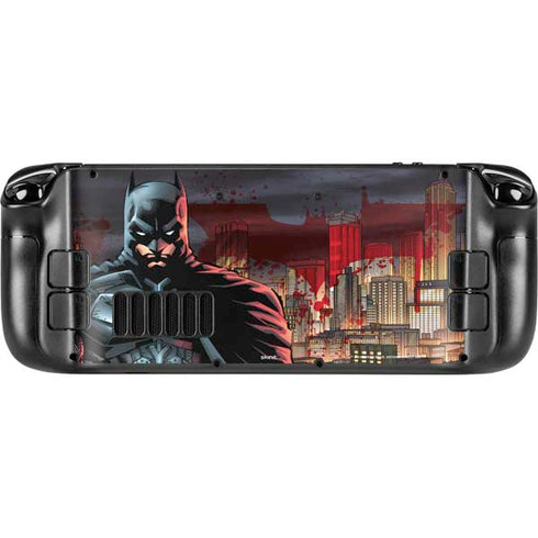 DC Comics Batman The Dark Knight Comic Art in Gotham City Steam Deck Handheld Gaming Computer Skin