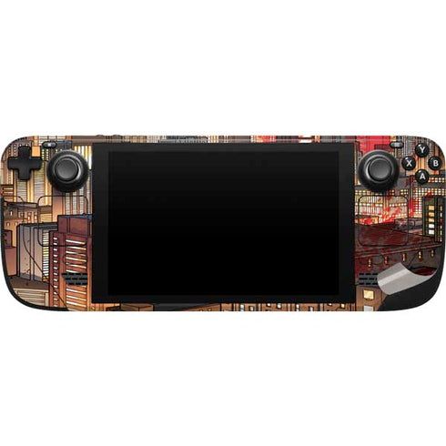 DC Comics Batman The Dark Knight Comic Art in Gotham City Steam Deck Handheld Gaming Computer Skin