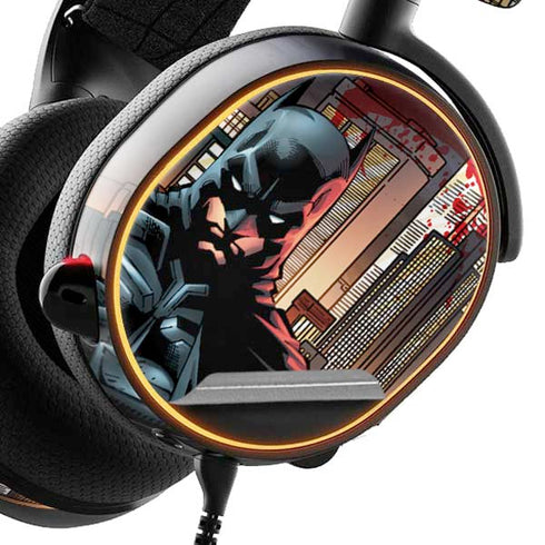 DC Comics Batman The Dark Knight Comic Art in Gotham City SteelSeries Arctis 5 Skin