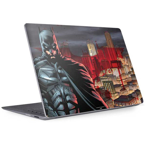 DC Comics Batman The Dark Knight Comic Art in Gotham City Surface Laptop 2 Skin