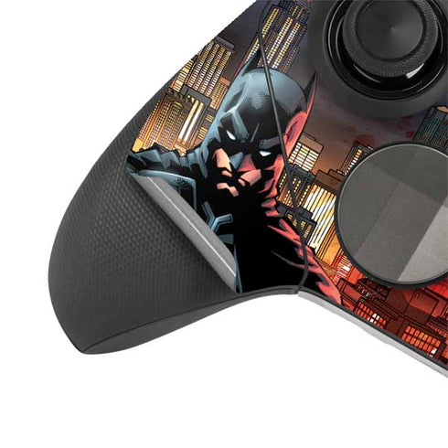 DC Comics Batman The Dark Knight Comic Art in Gotham City Xbox Elite Wireless Controller Series 2 Skin