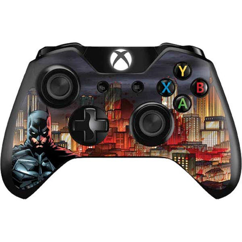 DC Comics Batman The Dark Knight Comic Art in Gotham City Xbox One Controller Skin