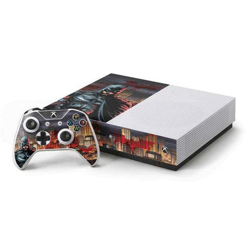 DC Comics Batman The Dark Knight Comic Art in Gotham City Xbox One Skins
