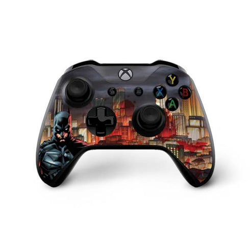DC Comics Batman The Dark Knight Comic Art in Gotham City Xbox One X Bundle Skin