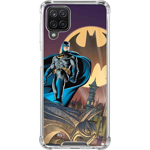 DC Comics Batman Action Pose 90's art Galaxy A12 Clear Case