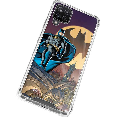 DC Comics Batman Action Pose 90's art Galaxy A12 Clear Case