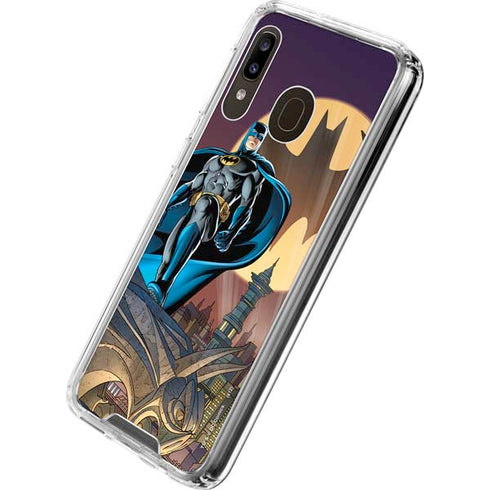 DC Comics Batman Action Pose 90's art Galaxy A30 Clear Case