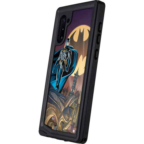 DC Comics Batman Action Pose 90's art Galaxy Note 10 Waterproof Case