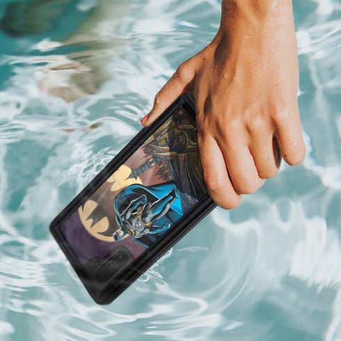 DC Comics Batman Action Pose 90's art Galaxy Note 10 Waterproof Case