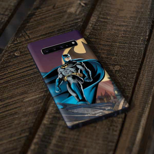 DC Comics Batman Action Pose 90's art Galaxy S10 Plus Skin