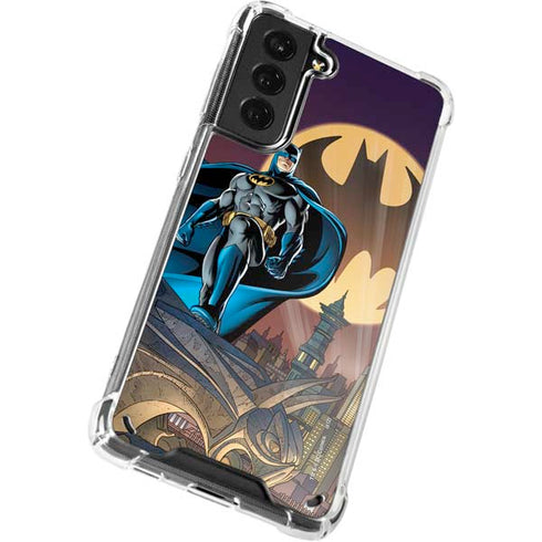 DC Comics Batman Action Pose 90's art Galaxy S21 Plus 5G Clear Case