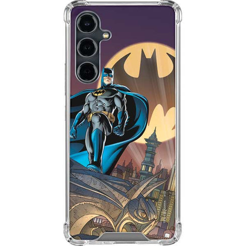DC Comics Batman in the Sky Galaxy S23 FE Clear Case