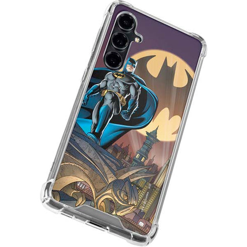 DC Comics Batman in the Sky Galaxy S23 FE Clear Case