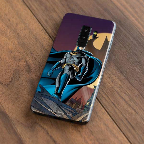 DC Comics Batman Action Pose 90's art Galaxy S9 Plus Skin