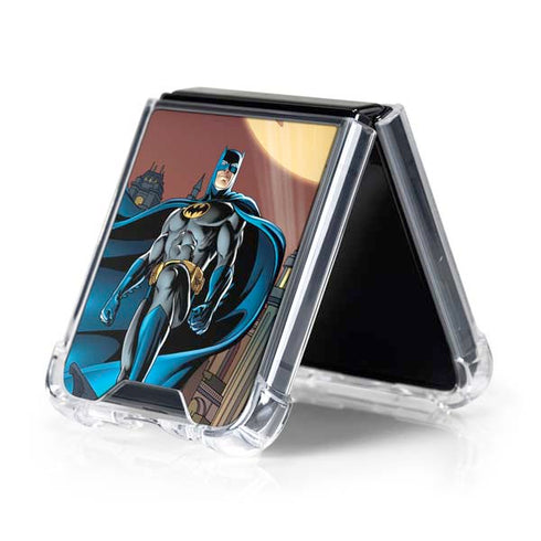 DC Comics Batman in the Sky Galaxy Z Flip5 5G Clear Case