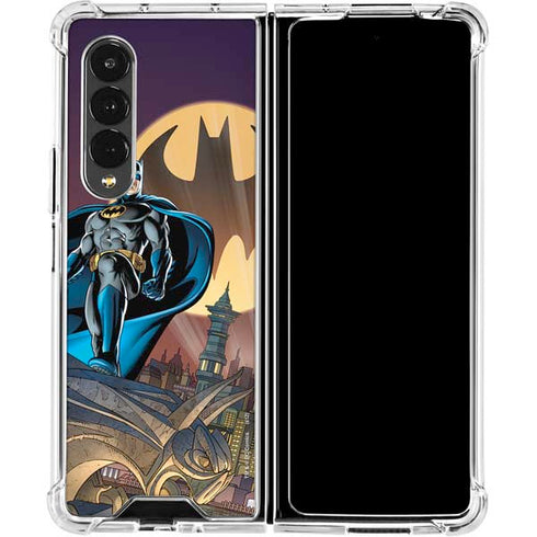 DC Comics Batman Action Pose 90's art Galaxy Z Fold4 5G Clear Case