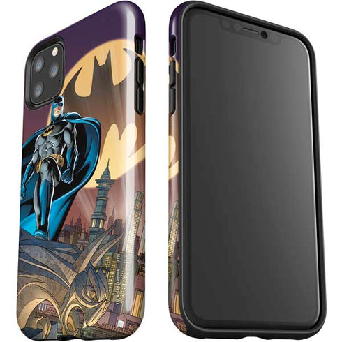 DC Comics Batman Action Pose 90's art iPhone 11 Pro Max Impact Case