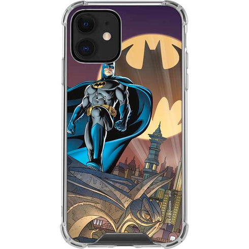 DC Comics Batman Action Pose 90's art iPhone 12 Clear Case
