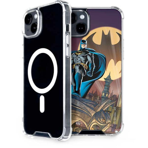 DC Comics Batman in the Sky iPhone 15 Plus MagSafe Case
