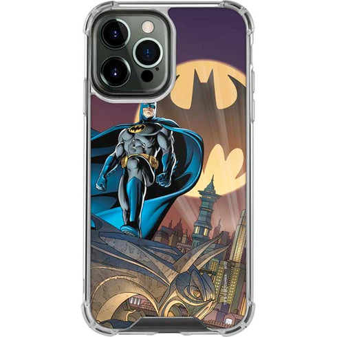 DC Comics Batman Action Pose 90's art iPhone 14 Pro Max Clear Case