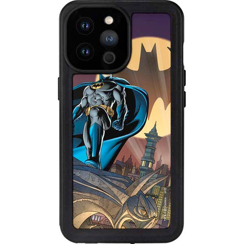 DC Comics Batman Action Pose 90's art iPhone 14 Pro Max Waterproof Case