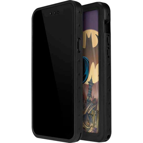 DC Comics Batman Action Pose 90's art iPhone 14 Pro Max Waterproof Case