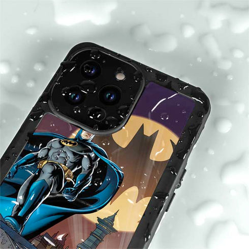 DC Comics Batman Action Pose 90's art iPhone 14 Pro Max Waterproof Case