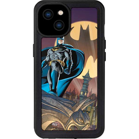 DC Comics Batman in the Sky iPhone 15 Plus Waterproof Case