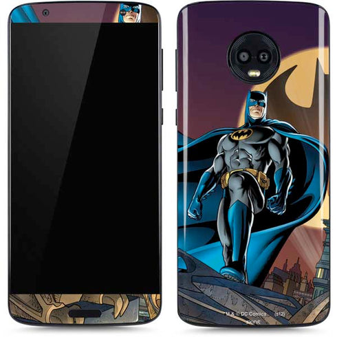 DC Comics Batman Action Pose 90's art Moto G6 Skin