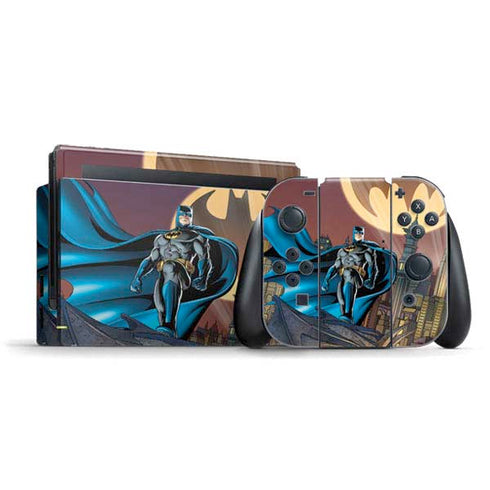 DC Comics Batman Action Pose 90's art Nintendo Switch Bundle Skin