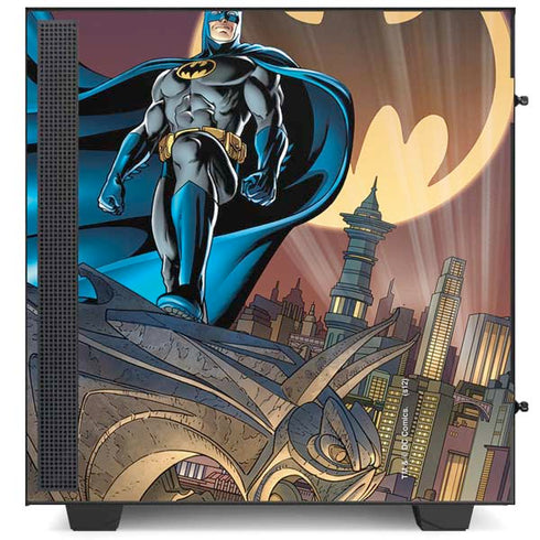 DC Comics Batman Action Pose 90's art NZXT H510 Compact ATX Mid-Tower Case Skin