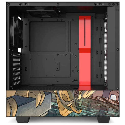 DC Comics Batman Action Pose 90's art NZXT H510 Compact ATX Mid-Tower Case Skin