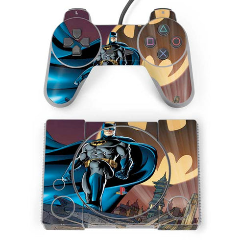 DC Comics Batman Action Pose 90's art PlayStation Classic Bundle Skin