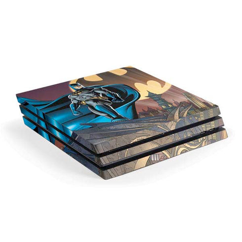 DC Comics Batman Action Pose 90's art PS4 Pro Console Skin