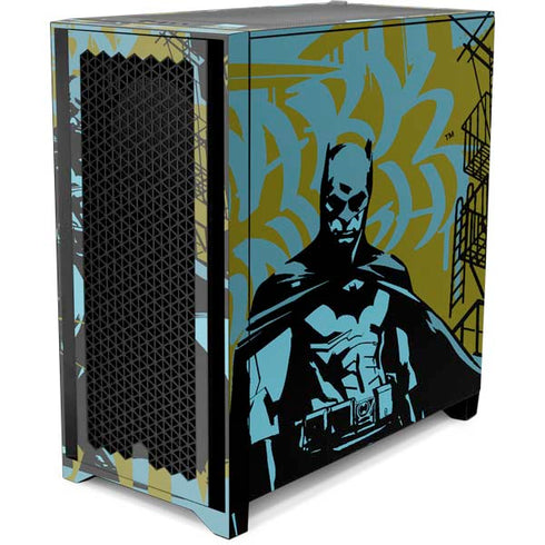 DC Comics Batman Poster Abstract Corsair 4000D Tempered Glass Mid-Tower ATX Case Skin