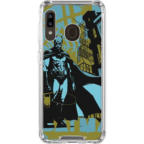 DC Comics Batman Poster Abstract Galaxy A30 Clear Case