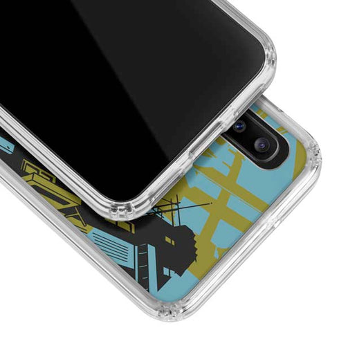 DC Comics Batman Poster Abstract Galaxy A30 Clear Case