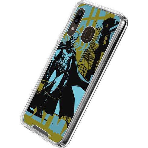 DC Comics Batman Poster Abstract Galaxy A30 Clear Case