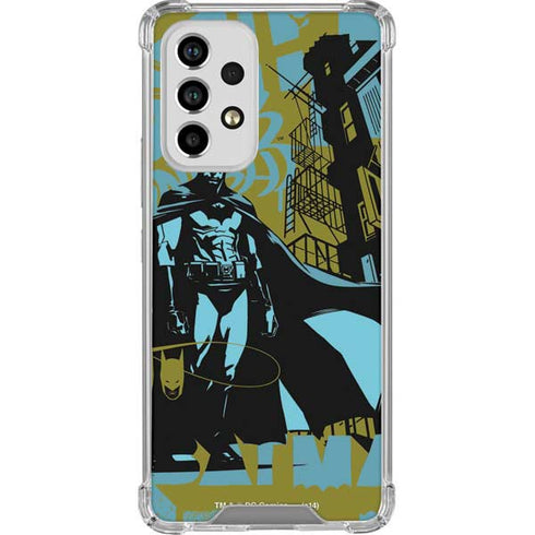DC Comics Batman Poster Abstract Galaxy A53 5G Clear Case