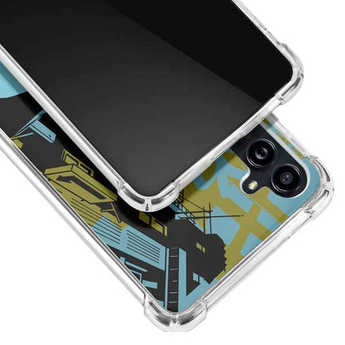 DC Comics Batman Poster Abstract Galaxy A54 5G Clear Case