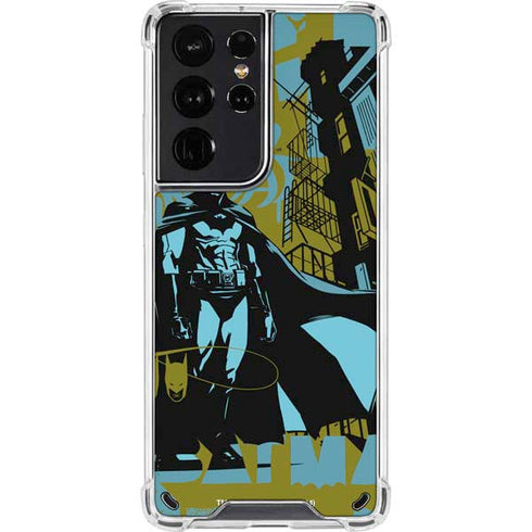 DC Comics Batman Poster Abstract Galaxy S21 Ultra 5G Clear Case