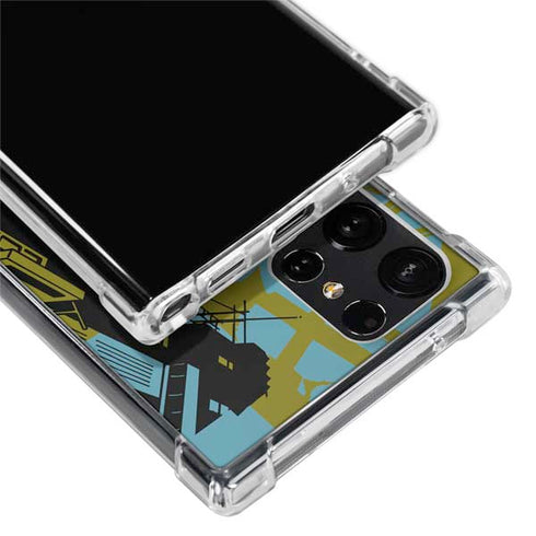 DC Comics Batman Poster Abstract Galaxy S22 Ultra Clear Case