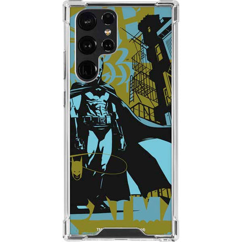 DC Comics Batman Poster Abstract Galaxy S24 Ultra Clear Case