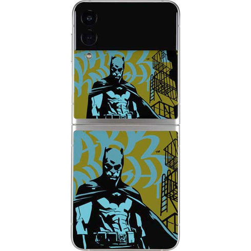 DC Comics Batman Poster Abstract Galaxy Z Flip3 5G Skin
