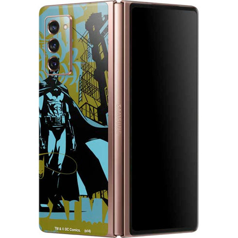DC Comics Batman Poster Abstract Galaxy Z Fold2 5G Skin