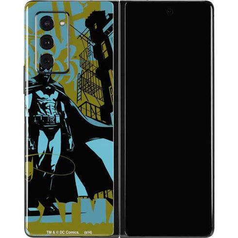 DC Comics Batman Poster Abstract Galaxy Z Fold2 5G Skin