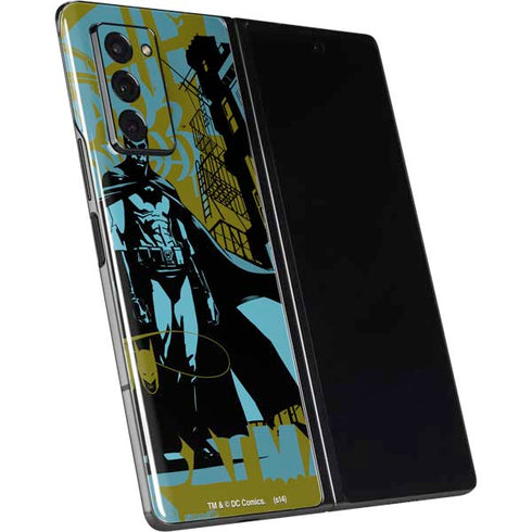DC Comics Batman Poster Abstract Galaxy Z Fold2 5G Skin