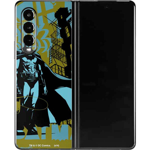 DC Comics Batman Poster Abstract Galaxy Z Fold3 5G Skin