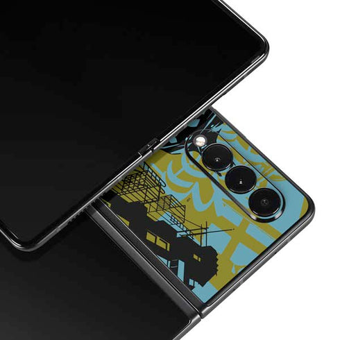 DC Comics Batman Poster Abstract Galaxy Z Fold3 5G Skin