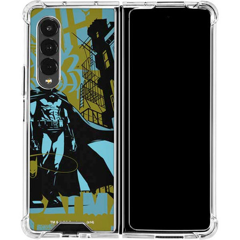 DC Comics Batman Poster Abstract Galaxy Z Fold4 5G Clear Case